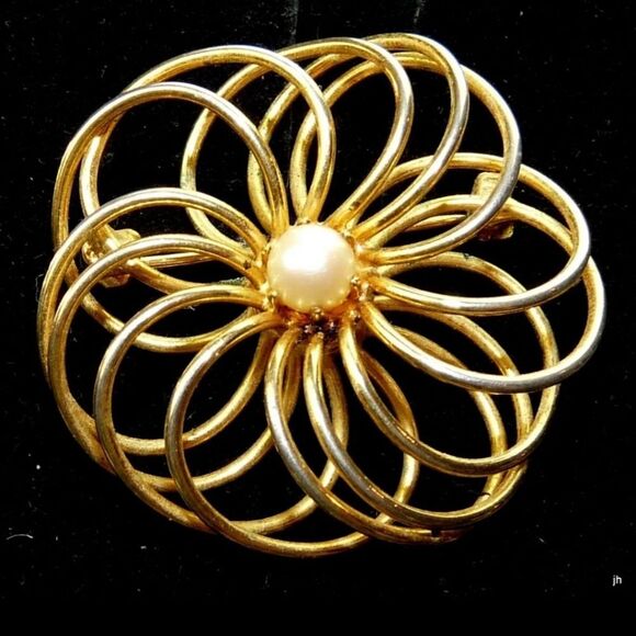 ELEGANT VINTAGE FX PEARL JEWELRY SIGNED NAPIER NECKLACE EARRINGS PIN BROOCH LOT - Picture 8 of 16